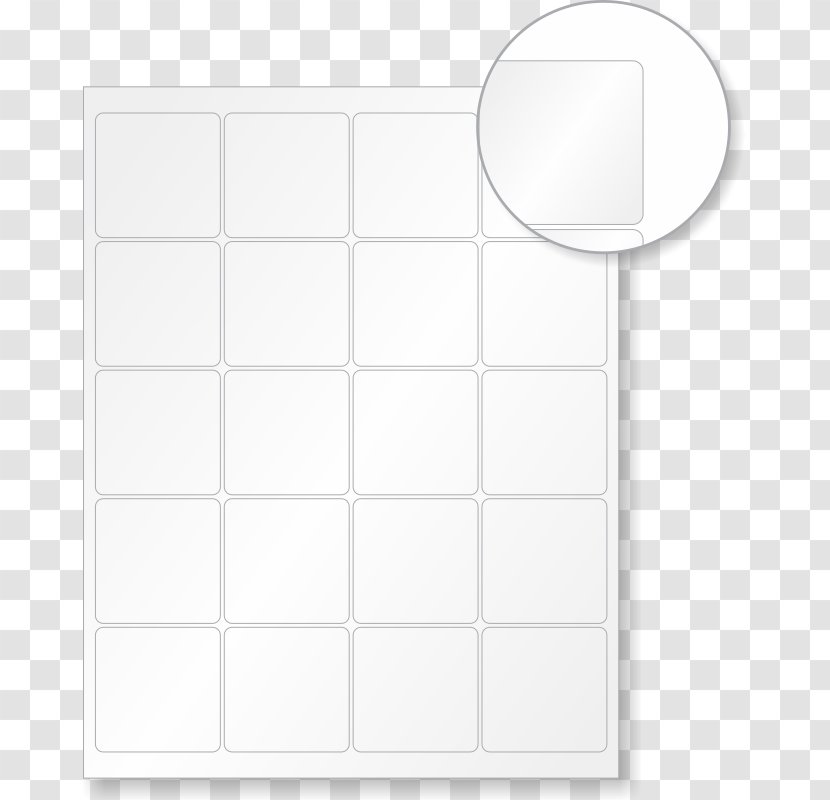 Paper Line Angle - White - Blank Labels Transparent PNG