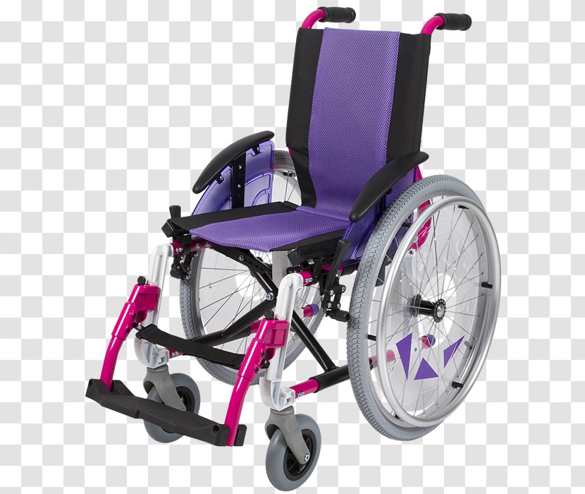 Motorized Wheelchair Child - Purple Transparent PNG