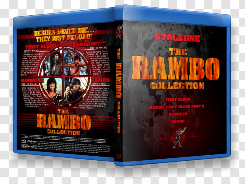 Blu-ray Disc Rambo Film DVD Box Set - Art Transparent PNG