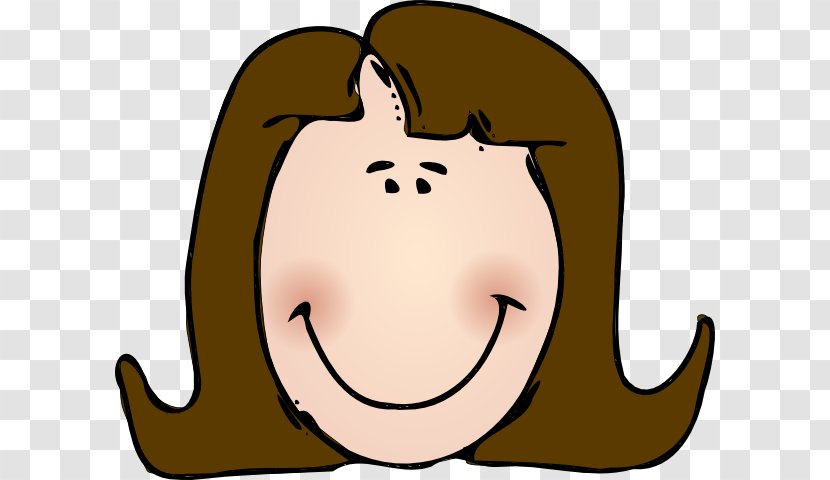 Face Woman Clip Art - Flower - Smiling Pics Transparent PNG