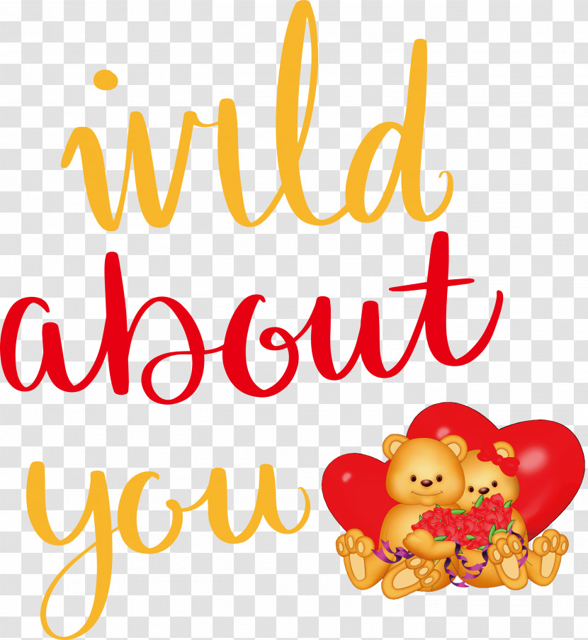 Wild About You Valentines Day Valentine Transparent PNG