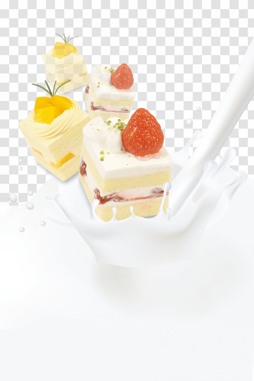 Milk Cream Yogurt Cake - Fruit Transparent PNG