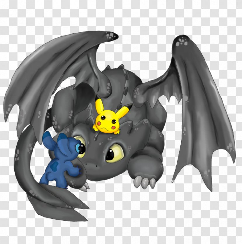 Stitch Pikachu Toothless How To Train Your Dragon Drawing - Cartoon Transparent PNG