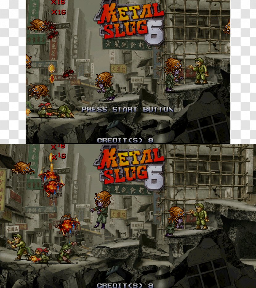 Metal Slug 6 Sega Arcade Game Widescreen Transparent PNG