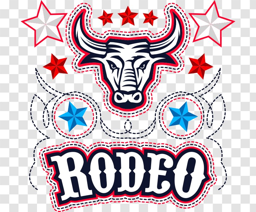 Rodeo Cowboy Bull Riding Sandstone Point Hotel - Bronc - Vector T-shirt Printing Transparent PNG