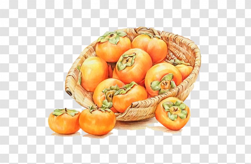 Shuangjiang Japanese Persimmon Poster Autumn - Basket Of Transparent PNG