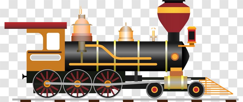 Train Rail Transport Passenger Car Steam Locomotive Transparent PNG