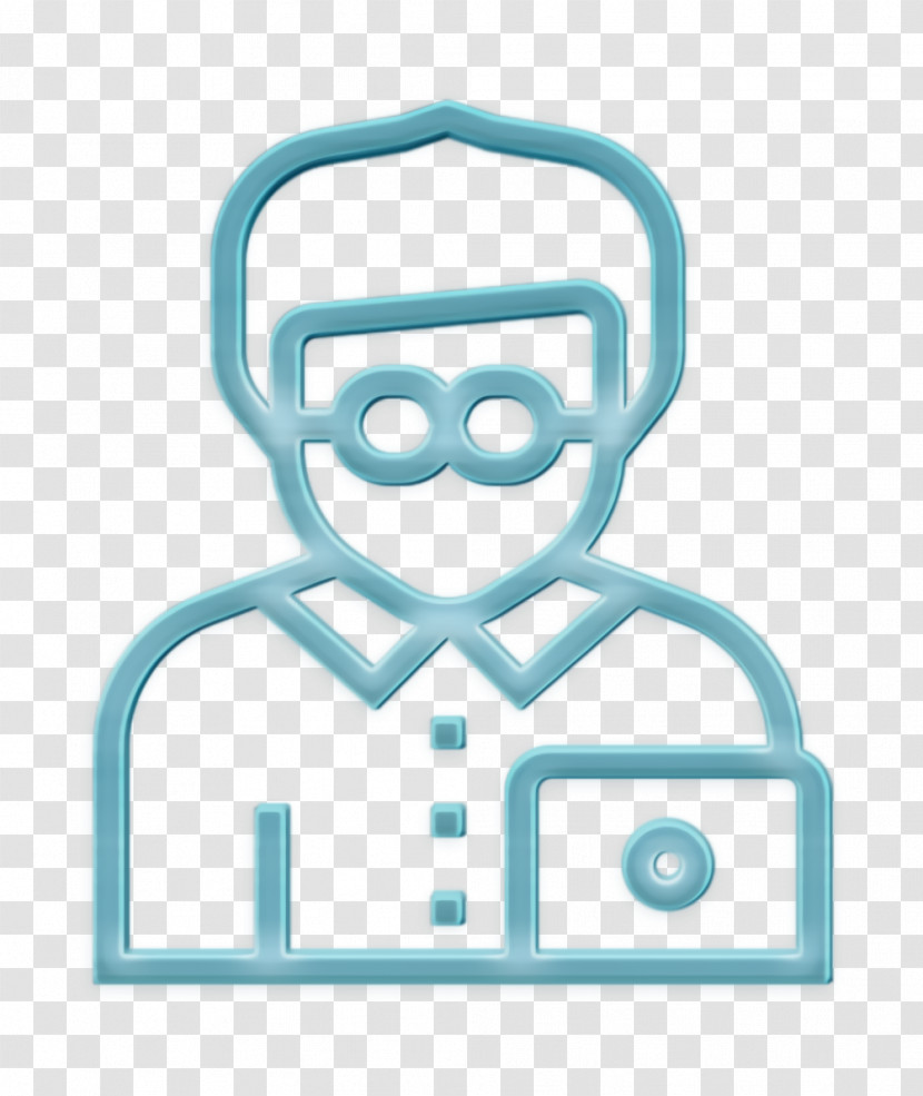 Jobs And Occupations Icon Worker Icon Office Worker Icon Transparent PNG