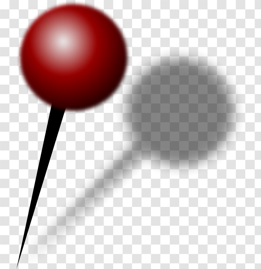Drawing Pin - Material Property Red Transparent PNG