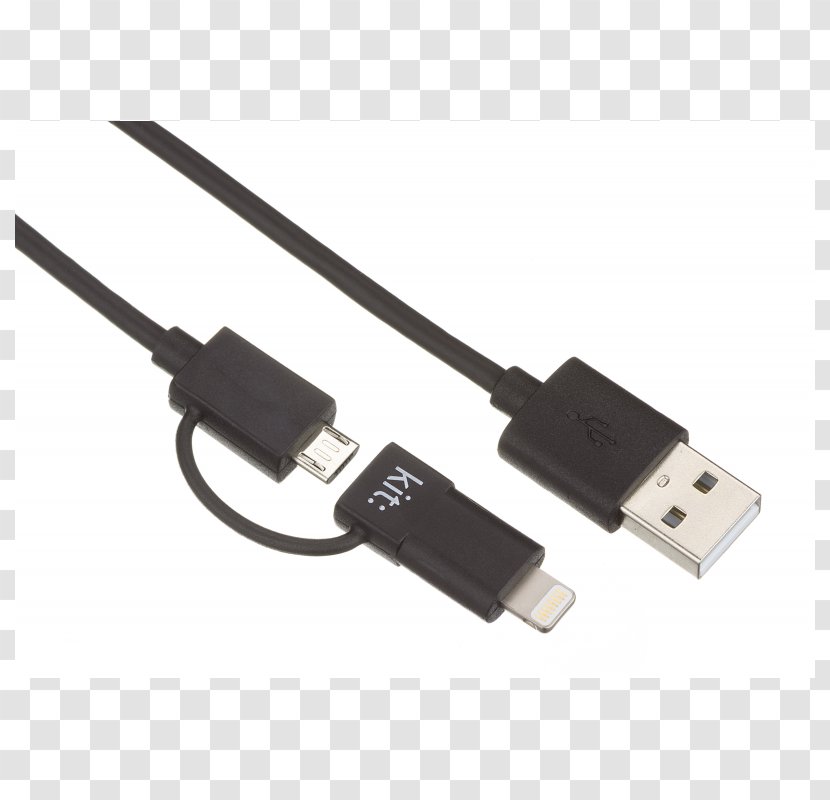 Battery Charger Micro-USB Lightning Electrical Cable - Mfi Program - Apple Data Transparent PNG