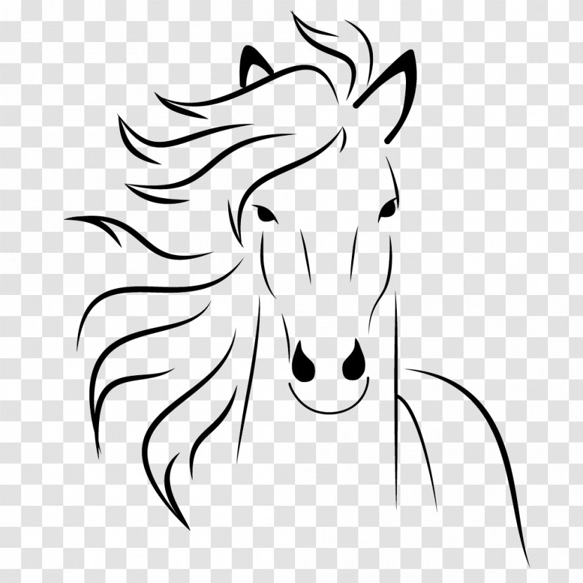 Horse Pony Drawing Clip Art - Watercolor Transparent PNG