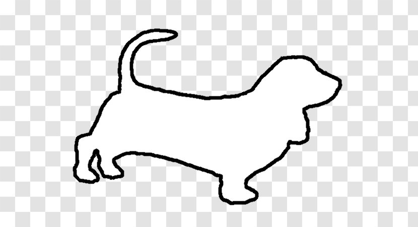 Whiskers Cat Canidae Dog White - Hand - Basset Hound Transparent PNG