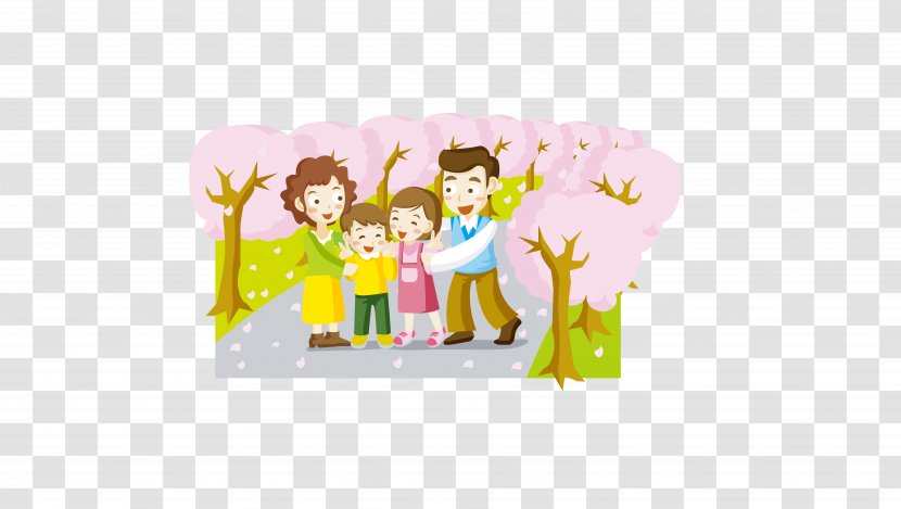 Family Cartoon Clip Art - Animation - Vector Adult Child Picture Transparent PNG