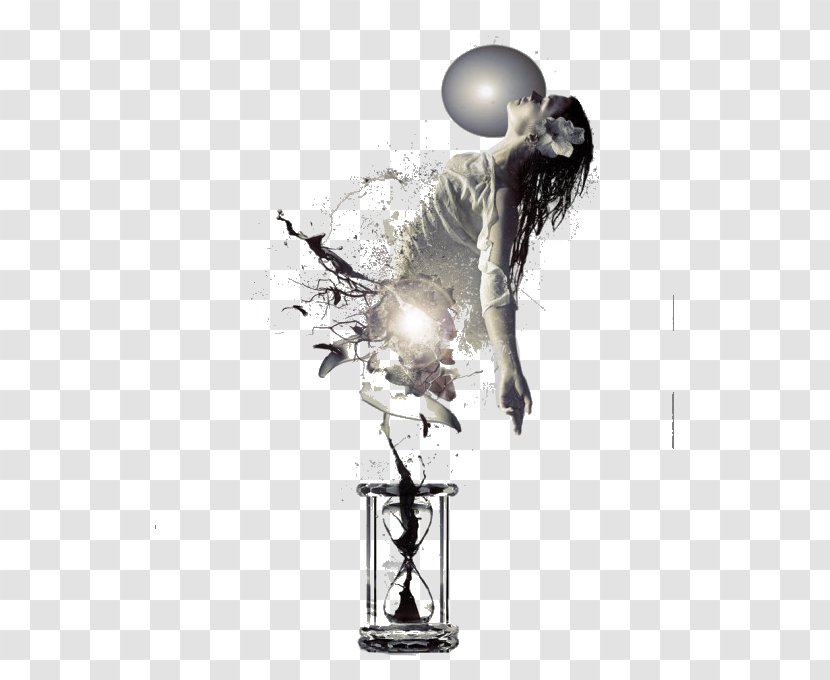 Hourglass Ink Icon - Trophy - Wafting Woman Transparent PNG