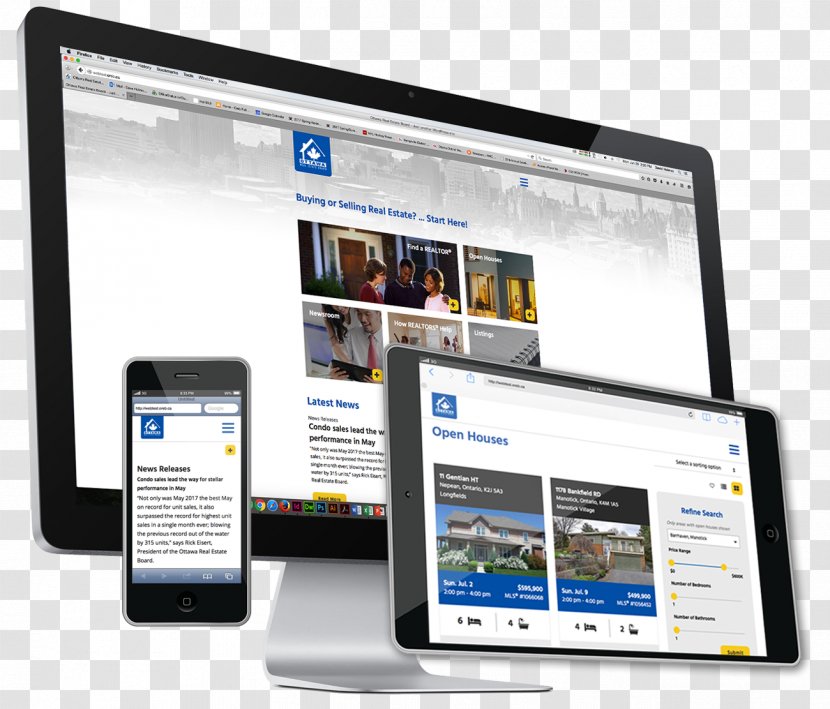 Computer Monitors Display Advertising Software Digital Journalism - Mobile Device - Real Estate Boards Transparent PNG