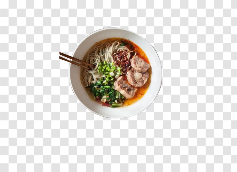 Beef Noodle Soup Kassler Chinese Cuisine - Dish - Face Green Onion Pork Shop Transparent PNG