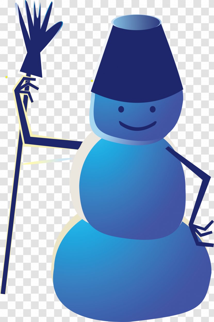 Snowman - Blue Transparent PNG