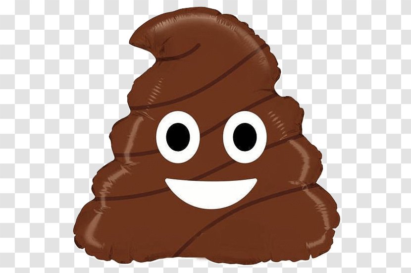 Balloon Pile Of Poo Emoji Birthday Party - Brown Transparent PNG