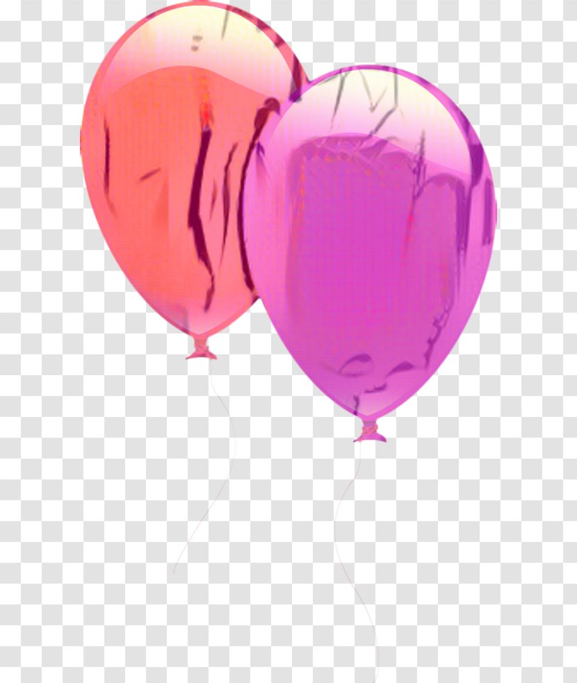 Balloon Heart - Pink M - Magenta Party Supply Transparent PNG