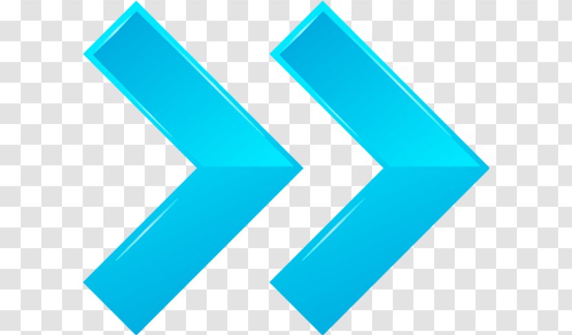 Arrow - Logo - Electric Blue Transparent PNG