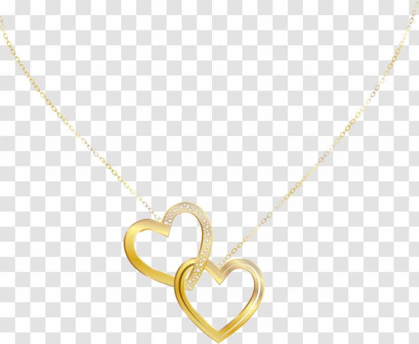 Locket Necklace Body Jewellery Heart - Fashion Accessory - Chained Design Element Transparent PNG