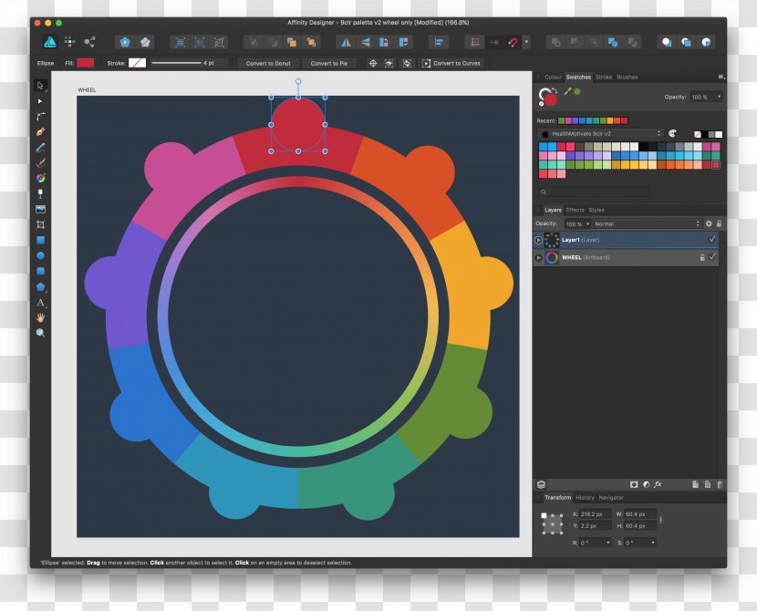 MacOS Color Affinity Designer - Multimedia Transparent PNG