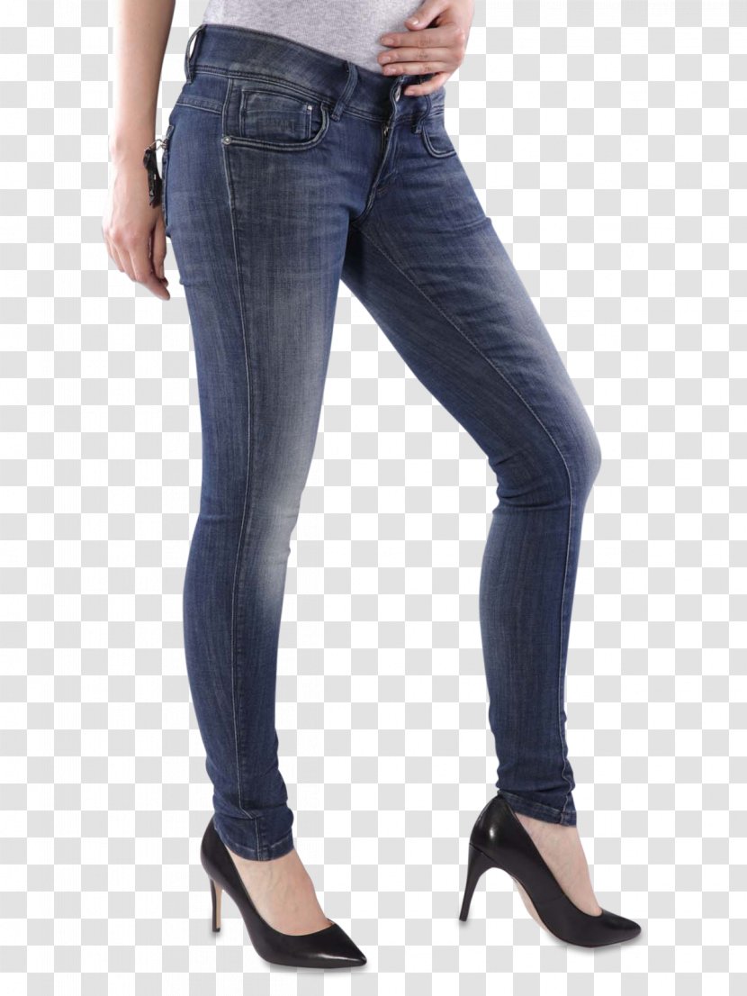 Jeans Denim Waist Tunic Leggings - Frame Transparent PNG