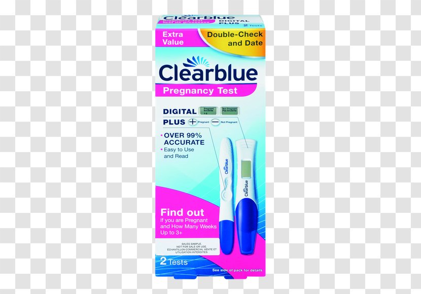 Clearblue Double-Check And Date Pregnancy Test Digital With Conception Indicator - Purple - Twin-Pack Plus TestSingle-PackPregnancy Transparent PNG