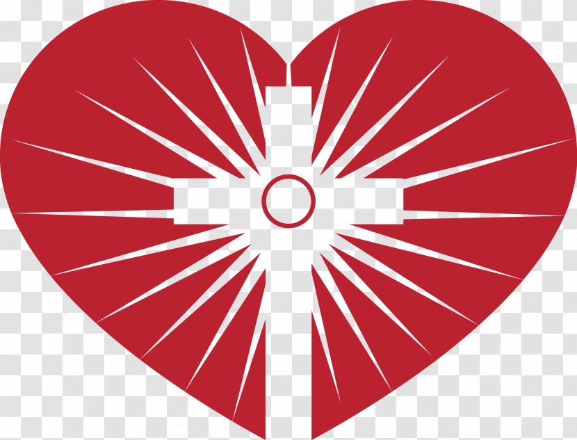 Logo Circle Valentine's Day Font - Heart - Sacred Of Jesus Transparent PNG