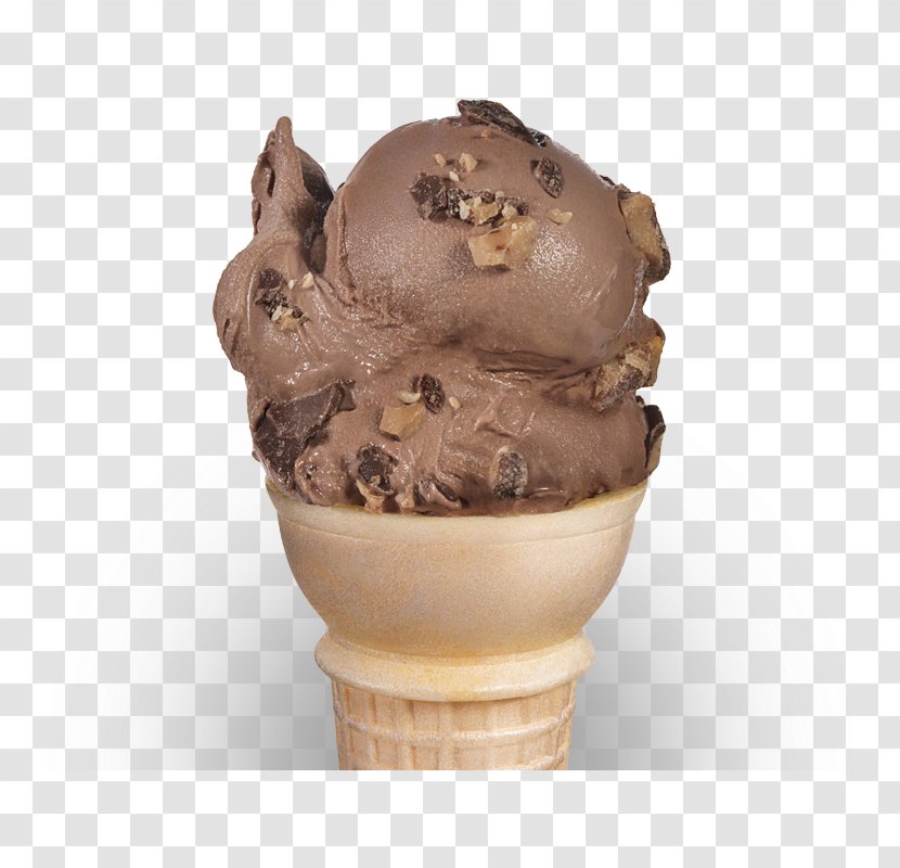 Chocolate Ice Cream Gelato Cones - Choco Crunch Transparent PNG