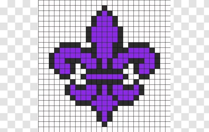 Fleur-de-lis Bead Crochet Pattern - Pink - Fleur De Lis Patterns Transparent PNG