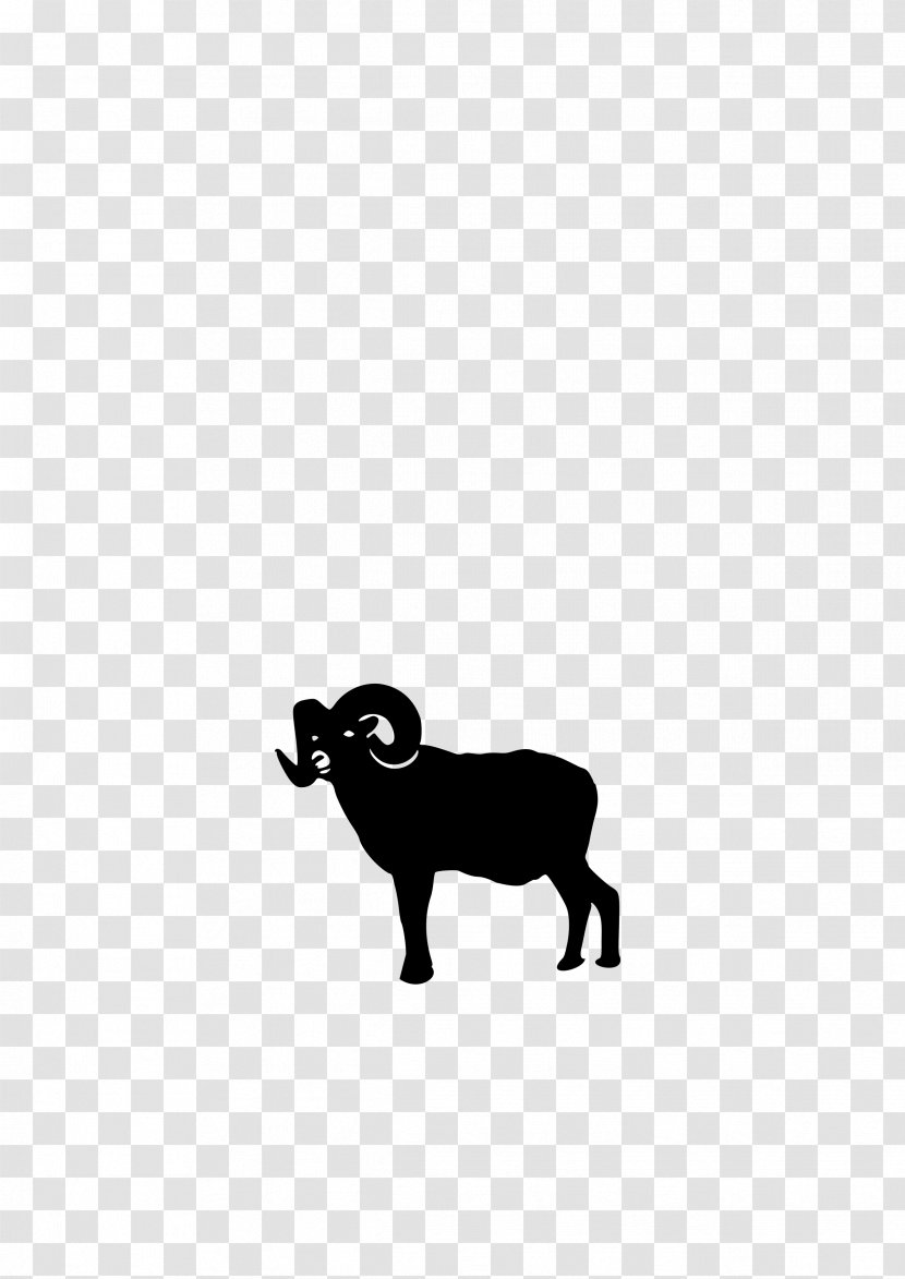 Sheep Silhouette Clip Art - Dog Like Mammal - Ram Transparent PNG
