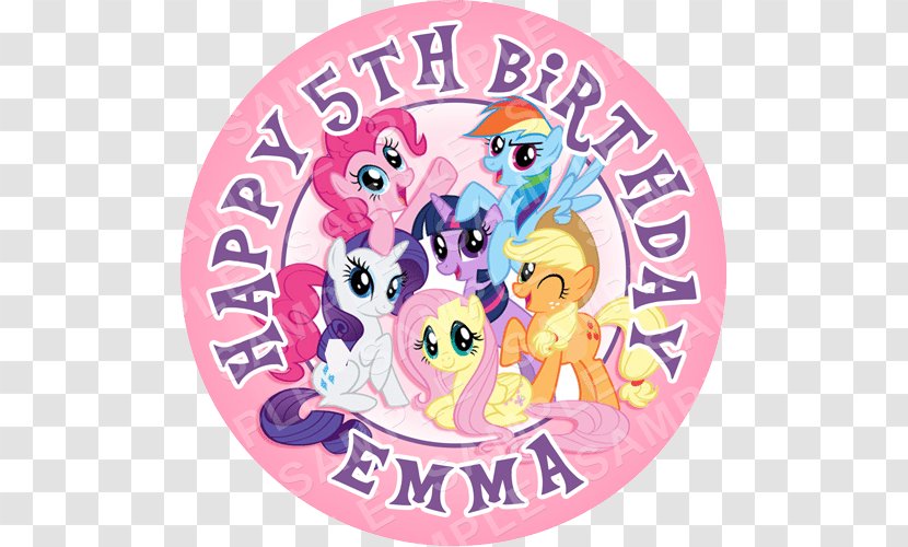 Pony Rarity Twilight Sparkle Rainbow Dash Pinkie Pie - Applejack - Cake Topper Transparent PNG
