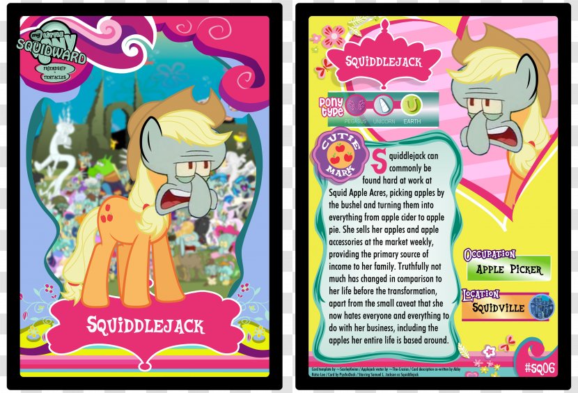 My Little Pony Collectible Card Game Magic: The Gathering Collectable Trading Cards Playing Squidward Tentacles - Heart Transparent PNG