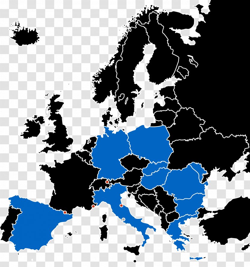 Europe Blank Map Mapa Polityczna Transparent PNG