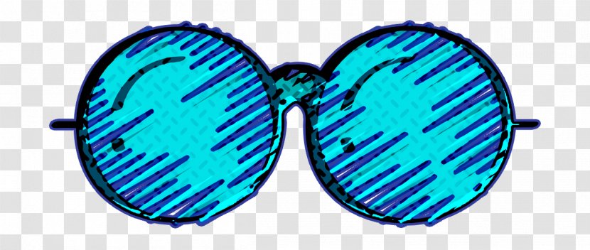 Eyewear Icon Free Glasses - Blue - Electric Transparent PNG