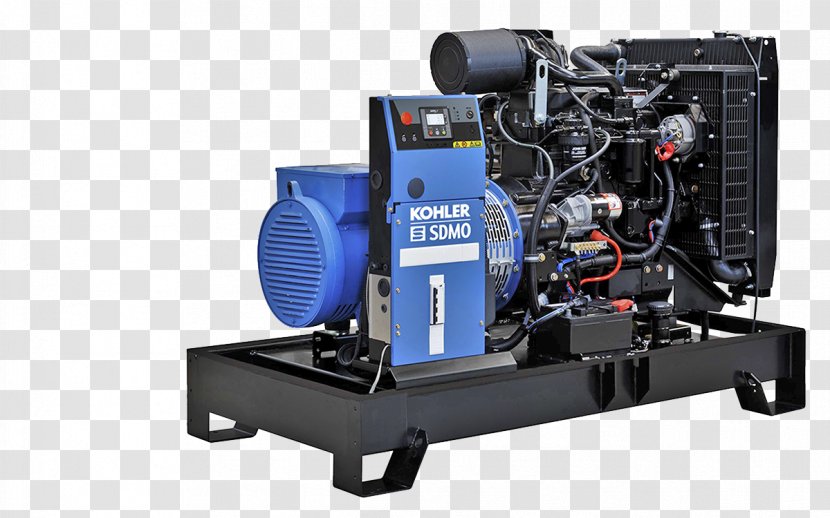 Diesel Generator Electric Engine-generator Power Sdmo - Compressor - Engine Transparent PNG