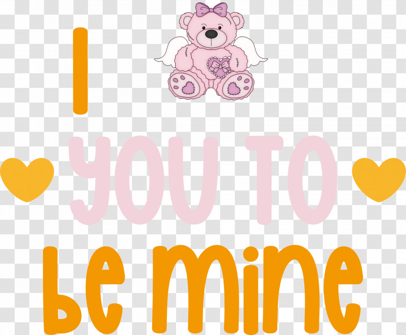 I Love You Be Mine Valentines Day Quote Transparent PNG