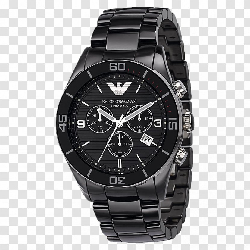 Armani Watch Chronograph Jewellery Fossil Group - Strap Transparent PNG