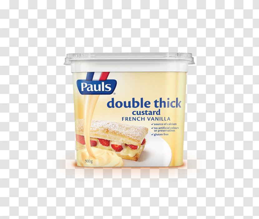 Cream Custard French Cuisine Eggnog Pauls - Supermarket - Vanilla Transparent PNG