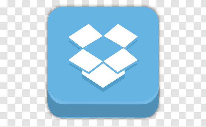 Blue Square Angle Brand - Box - Dropbox Transparent PNG
