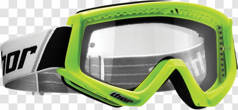 Goggles Thor Google Glasses Motorcycle - Green Fog Transparent PNG