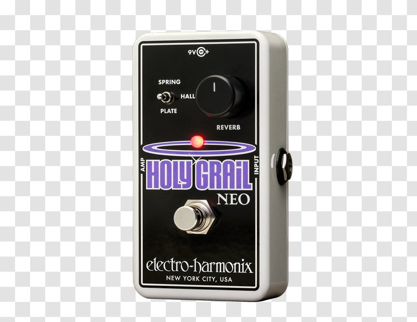 Audio Electro-Harmonix Holy Grail Neo Effects Processors & Pedals Electric Guitar - Electronic Device Transparent PNG