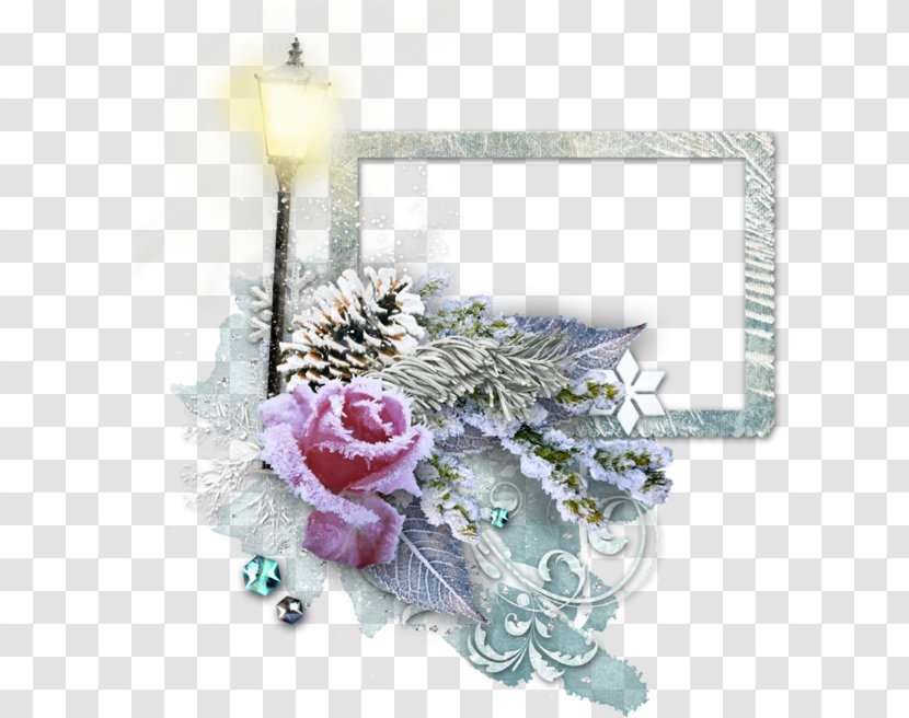Picture Frames Floral Design Scrapbooking - Artificial Flower - Winter Transparent PNG