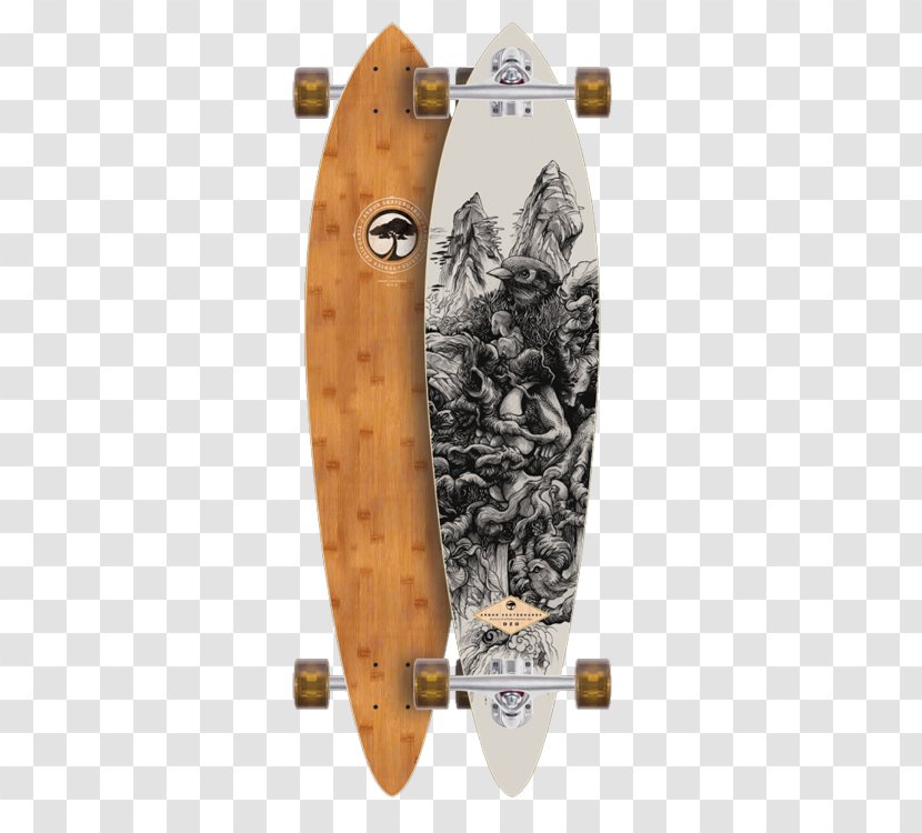 Arbor Fish Bamboo Longboard Complete Skateboard Axis Walnut Longboarding - Sport - Board Transparent PNG