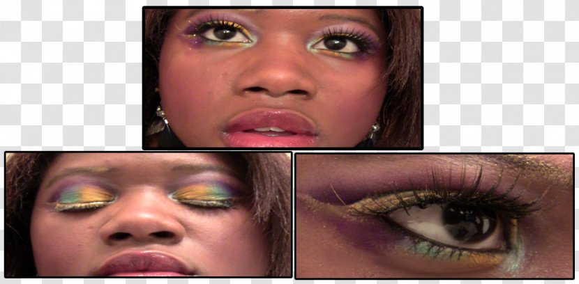 Eyelash Extensions Eye Shadow Mascara Liner Cheek - Cartoon - Lipstick Transparent PNG