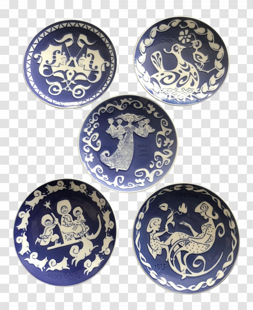 Plate Royal Copenhagen Blue And White Pottery Mother's Day Porcelain - Mother - The Transparent PNG