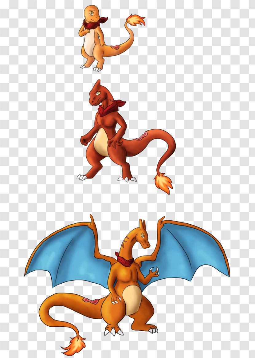 Charmander Evolution Charmeleon Charizard Velociraptor - Vitality Transparent PNG