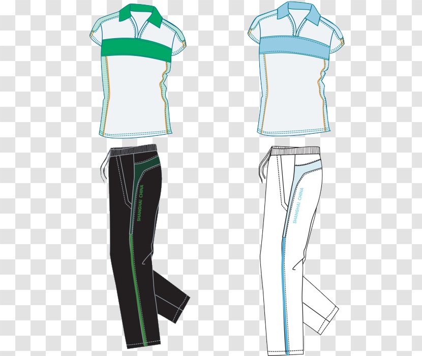 T-shirt Trousers Sleeve Sportswear - Outerwear - Leisure Sports Suits Transparent PNG