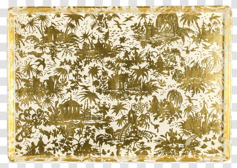 Place Mats Rectangle Brown Pattern - Chinoiserie Transparent PNG